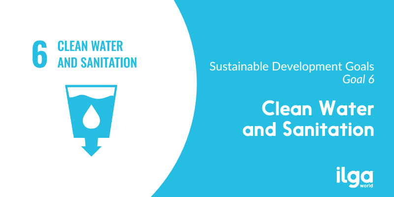 Image showing the Sustainable Development Goals 6, clean water and sanitation