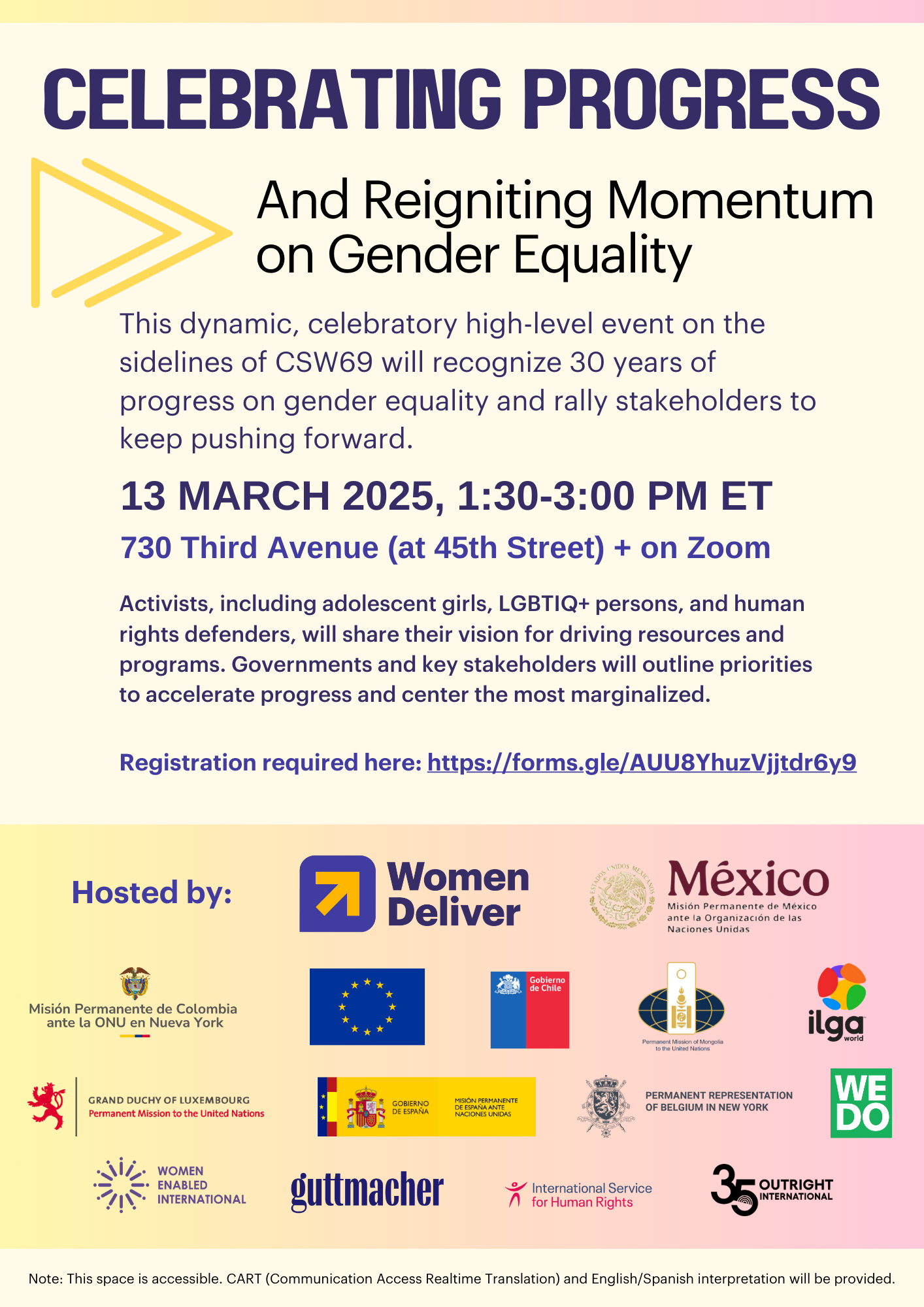 A digital flyer for the event 