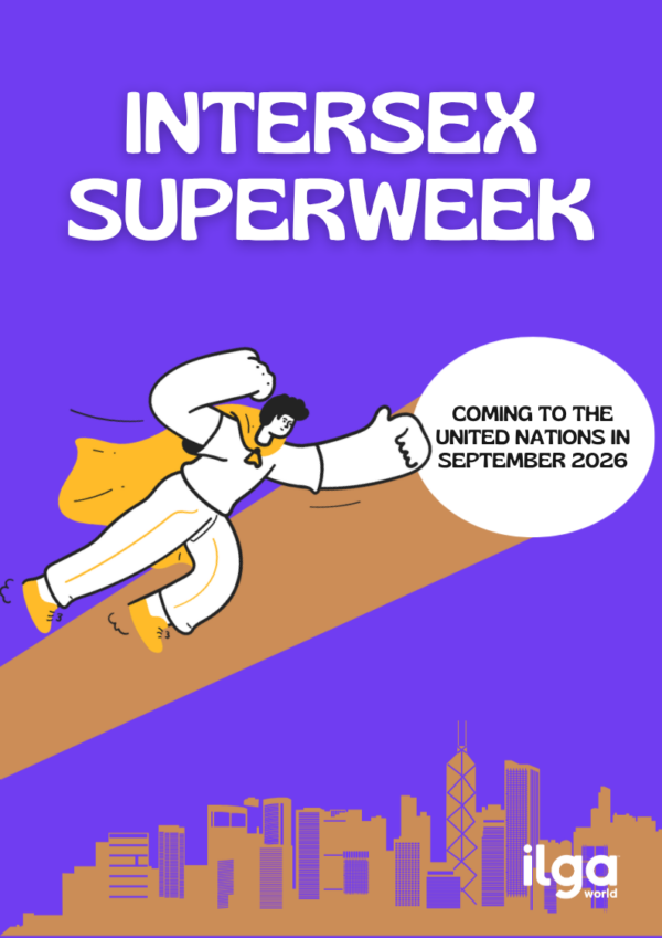 An illustration of a superhero with a yellow cape. Text reads: 